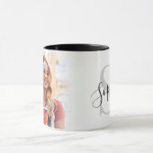 Moderne personalisierte Fotomonogramm Tasse (Zentrum)