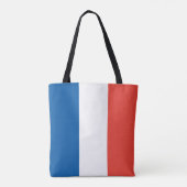 Moderne personalisierte französische Flagge Name S Tasche (Rückseite)