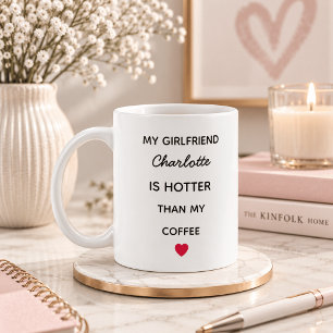 Moderne personalisierte Freundin Kaffeetasse