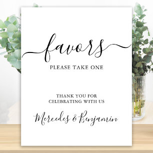 Moderne Personalisierte Gastgeschenke Hochzeiten Poster