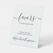 Moderne Personalisierte Gastgeschenke Hochzeiten Sockelschild (Vorderseite)