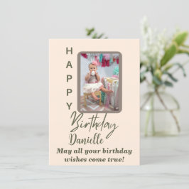 Moderne Personalisierte Geburtskarte