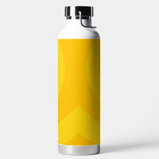 Moderne Personalisierte Gelb- und Orangenfarbe Trinkflasche (links)