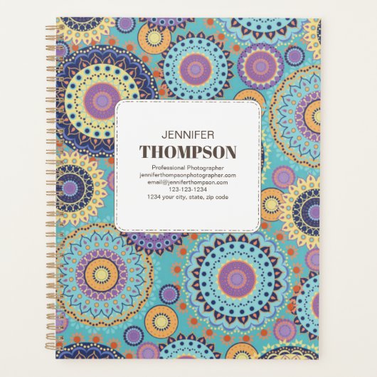 Moderne Personalisierte Geometrie Planer (Vorderseite)