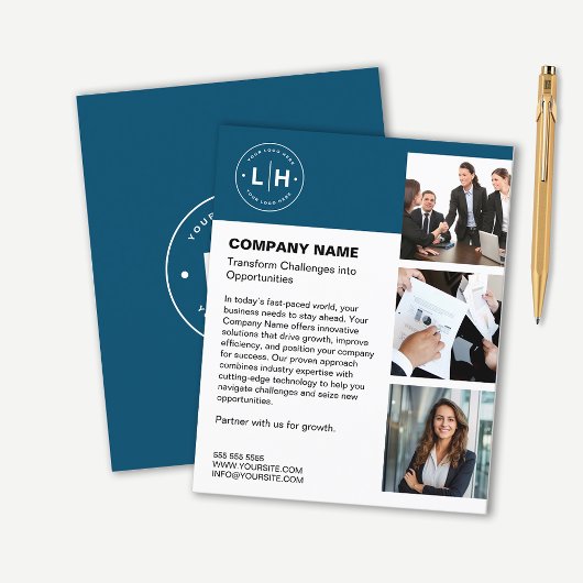 Moderne personalisierte Geschäftswelt Flyer