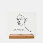 Moderne Personalisierte Girls Acrylschild (Vorderseite)