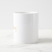 Moderne Personalisierte Goldbridys Jumbo-Tasse (Vorderseite)