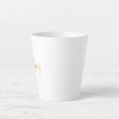 Moderne Personalisierte Goldbridys Milchtasse (Vorderseite)