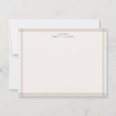 Moderne Personalisierte Grenznotizkarte Einladung (Vorderseite)