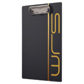 Moderne Personalisierte große Monogram-Zwischenabl Klemmbrett (Links)