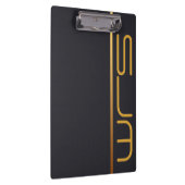 Moderne Personalisierte große Monogram-Zwischenabl Klemmbrett (Rechts)