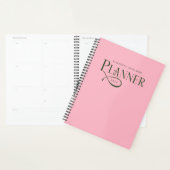 Moderne Personalisierte Grün und Rosa Planer (Anzeige)
