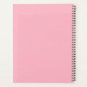 Moderne Personalisierte Grün und Rosa Planer (Rückseite)