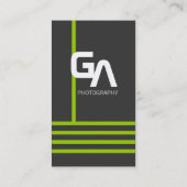 Moderne personalisierte grüne Geschäfts-Karten Visitenkarte (Rückseite)