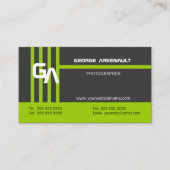 Moderne personalisierte grüne Geschäfts-Karten Visitenkarte (Vorderseite)