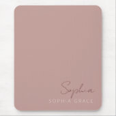 Moderne Personalisierte handgeschriebene Script-Du Mousepad (Vorne)