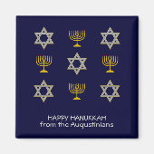 Moderne Personalisierte Hanukka Magnet (Vorne)