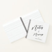 Moderne Personalisierte Hinweise und Muskelspiele  Notizblock (Innenseite)