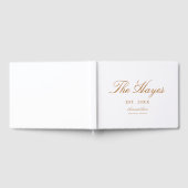 Moderne Personalisierte Hochzeit Gästebuch (Voll)