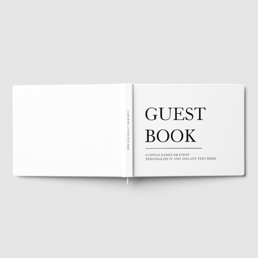 Moderne Personalisierte Hochzeit Gästebuch (Voll)