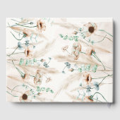 Moderne Personalisierte Hochzeiten Boho Pampas Gra Gästebuch (Rückseite)