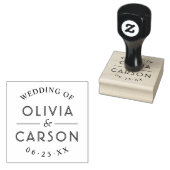 Moderne Personalisierte Hochzeitmonogramm Gummistempel (Stempel)
