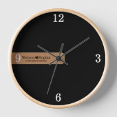 Moderne Personalisierte Hochzeitskuppel Name Schwa Uhr (Vorderseite)