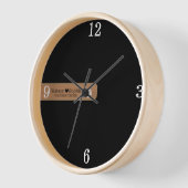 Moderne Personalisierte Hochzeitskuppel Name Schwa Uhr (Winkel)