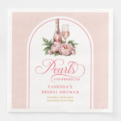 Moderne Personalisierte Hochzeitsserviette Aquarel Serviette (Vorderseite)