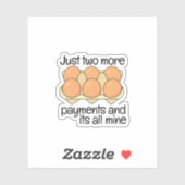 Moderne Personalisierte Hühnereier-Quotes Aufkleber (Blatt)