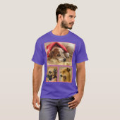 Moderne Personalisierte Hündin Lover Pet FotoColla T-Shirt (Vorne ganz)