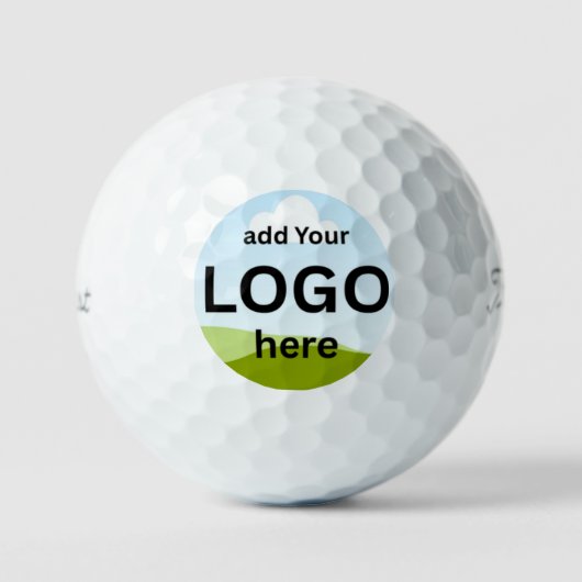Moderne personalisierte Ihr Logo oder Bild Golfbäl Golfball (Vorderseite)