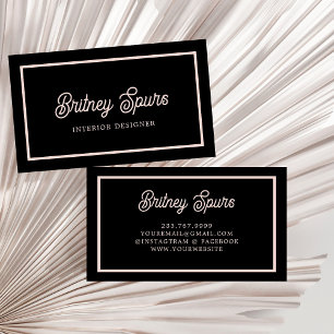 Moderne personalisierte Initialen und Name Pastell Visitenkarte