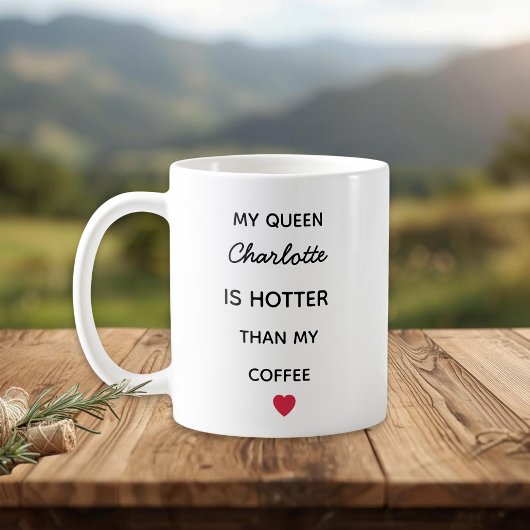 Moderne personalisierte Königin-Kaffeetasse Kaffeetasse