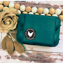 Moderne Personalisierte Landwirtschaft Frischeier Runder Aufkleber