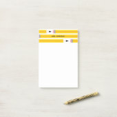 Moderne personalisierte Lehrerbilder mit Bleistift Post-it Klebezettel (Auf Schreibtisch)