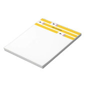 Moderne personalisierte Lehrerbleistifte Notizblock (Rotiert)