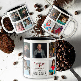 Moderne Personalisierte Liebe Ihr Großvater Gesche Zweifarbige Tasse