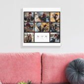 Moderne Personalisierte Liebe Mama 8 Foto Collage Leinwanddruck (Insitu (Wohnzimmer))