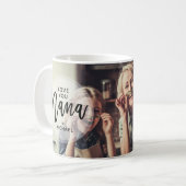 Moderne Personalisierte Liebe You Nana Foto Kaffee Kaffeetasse (Vorderseite Links)