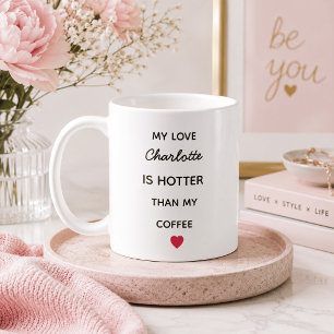 Moderne Personalisierte Liebes-Kaffeetasse Kaffeetasse