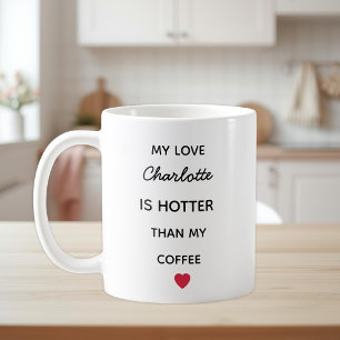 Moderne Personalisierte Liebes-Kaffeetasse Kaffeetasse