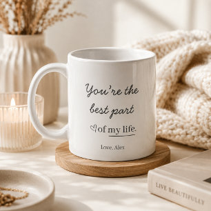 Moderne Personalisierte Liebestasse Kaffeetasse