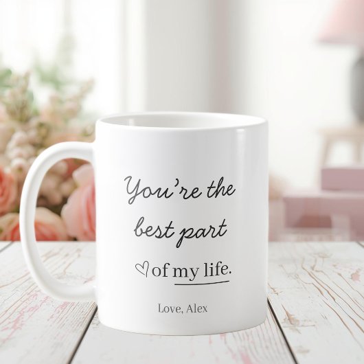 Moderne Personalisierte Liebestasse Kaffeetasse