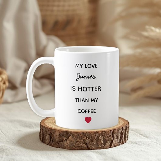 Moderne personalisierte Liebestasse Kaffeetasse