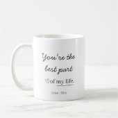 Moderne Personalisierte Liebestasse Kaffeetasse (Links)