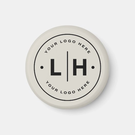 Moderne personalisierte Logo-Geschäft Magnet (Vorne)