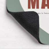 Moderne Personalisierte Mama Herz-Mauspad Mousepad (Ecke)