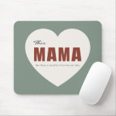 Moderne Personalisierte Mama Herz-Mauspad Mousepad (Mit Mouse)
