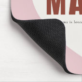 Moderne Personalisierte Mama Herz-Mauspad Mousepad (Ecke)
